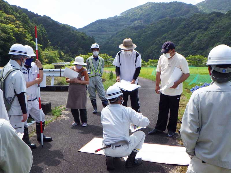 地元への設計説明(現地協議)