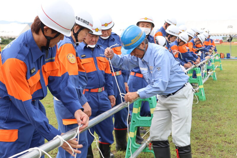 ▲土器川水防技術講習会(R7.6.14)